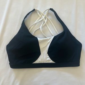Buff Bunny Black and White Sports Bra